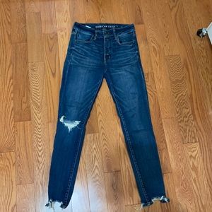 American Eagle high rise crop jeans, size 6